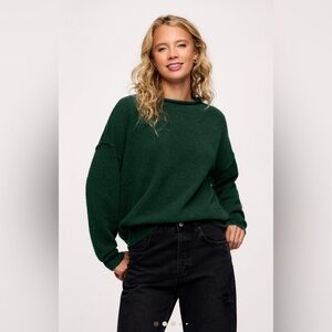 Nuuds Cozyknit Mockneck Sweater in Hunter